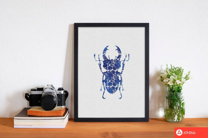 Blue beetle iii fine art print by orara studio
