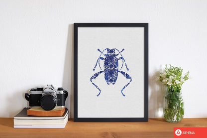 Blue beetle iv fine art print by orara studio