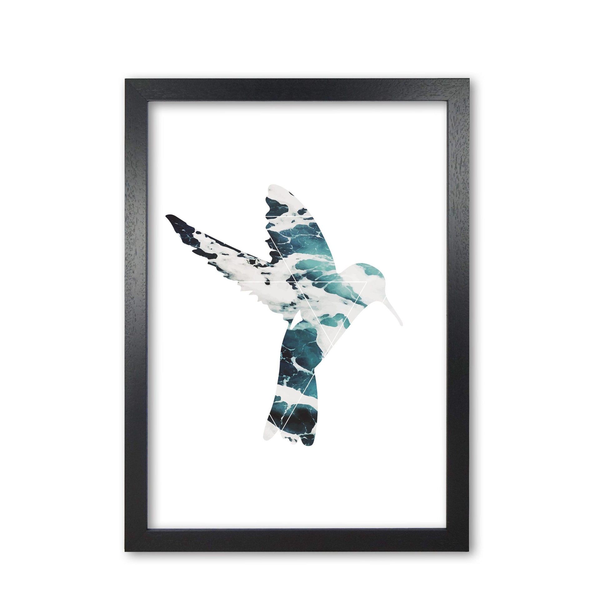 Blue sea bird modern fine art print