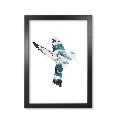 Blue sea bird modern fine art print