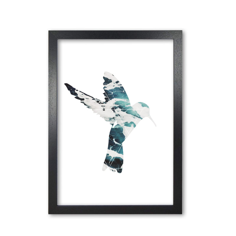 Blue sea bird modern fine art print