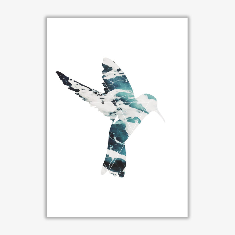 Blue sea bird modern fine art print