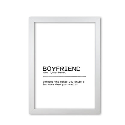 Boyfriend smile definition quote fine art print by orara studio