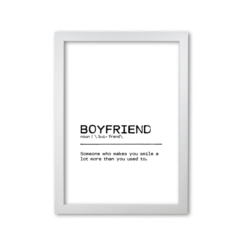 Boyfriend smile definition quote fine art print by orara studio
