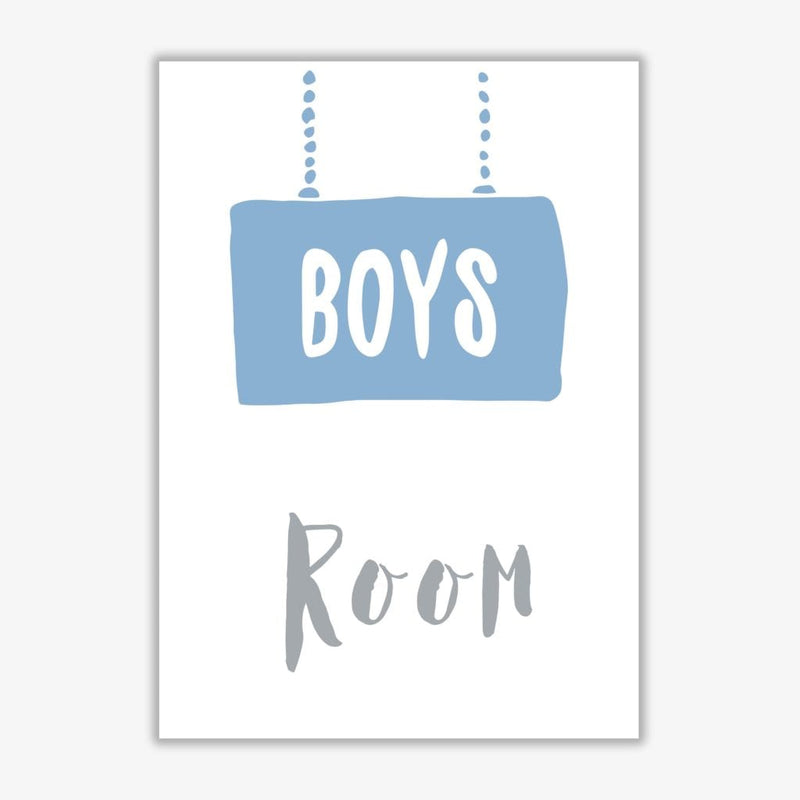 Boys room blue modern fine art print, framed childrens nursey wall art poster