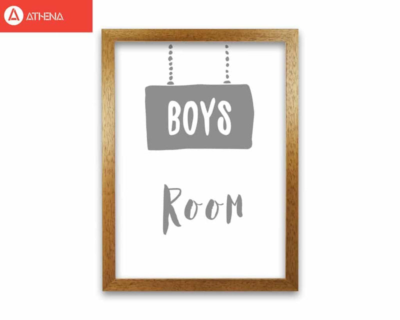Boys room grey modern fine art print, framed childrens nursey wall art poster
