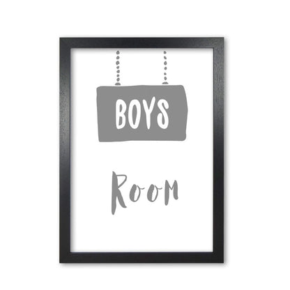 Boys room grey modern fine art print, framed childrens nursey wall art poster