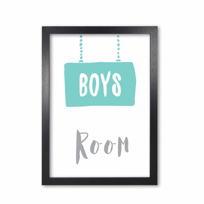 Boys room mint modern fine art print, framed childrens nursey wall art poster
