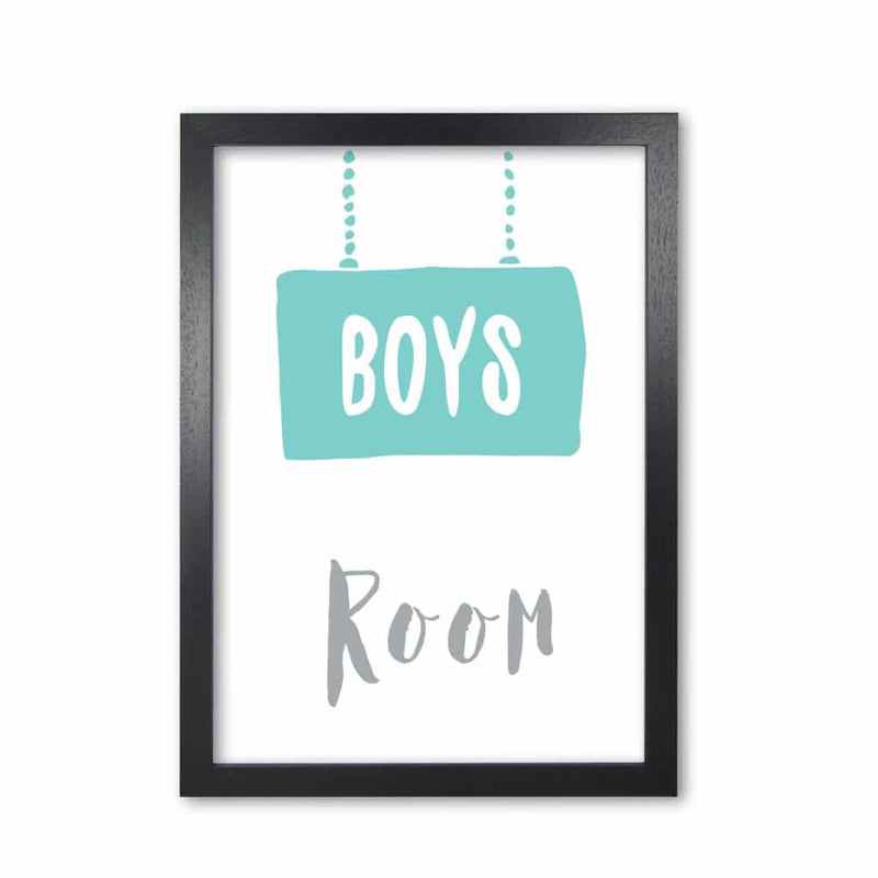 Boys room mint modern fine art print, framed childrens nursey wall art poster