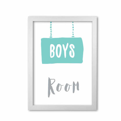 Boys room mint modern fine art print, framed childrens nursey wall art poster