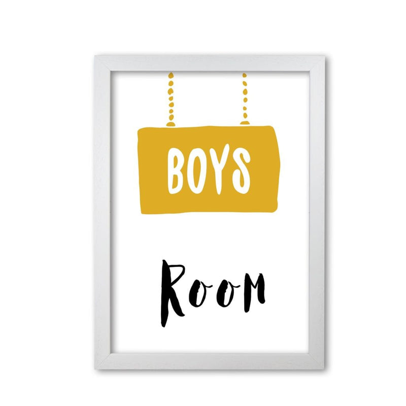 Boys room mustard modern fine art print, framed childrens nursey wall art poster