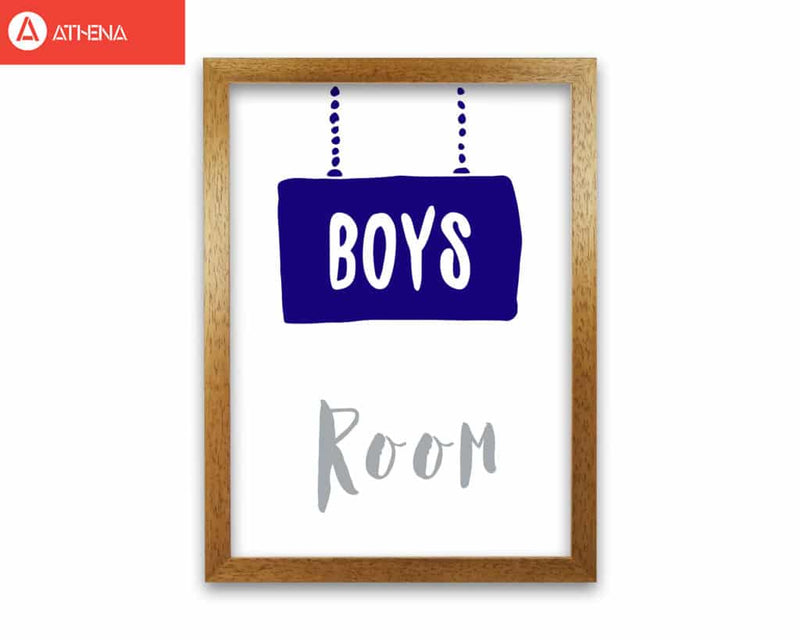 Boys room navy modern fine art print, framed childrens nursey wall art poster