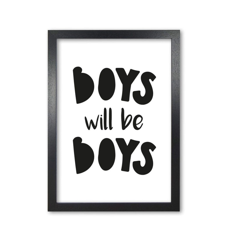 Boys will be boys modern fine art print, framed childrens nursey wall art poster