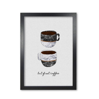 But first coffee ii fine art print by orara studio, framed kitchen wall art
