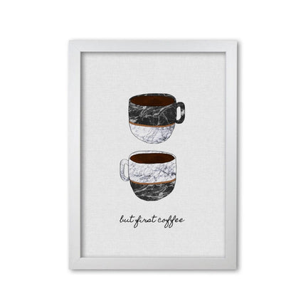 But first coffee ii fine art print by orara studio, framed kitchen wall art