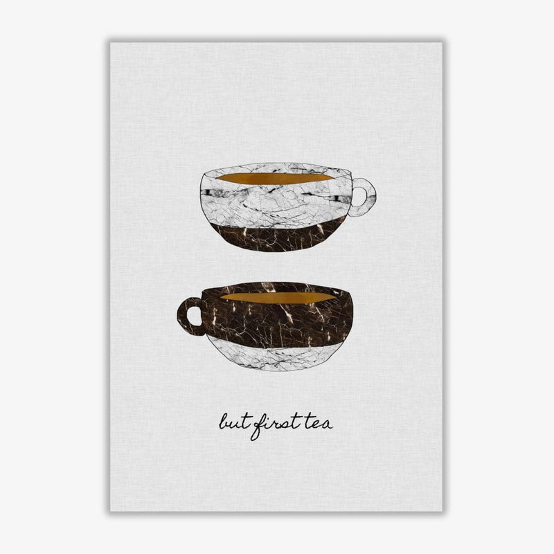 But first tea fine art print by orara studio, framed kitchen wall art