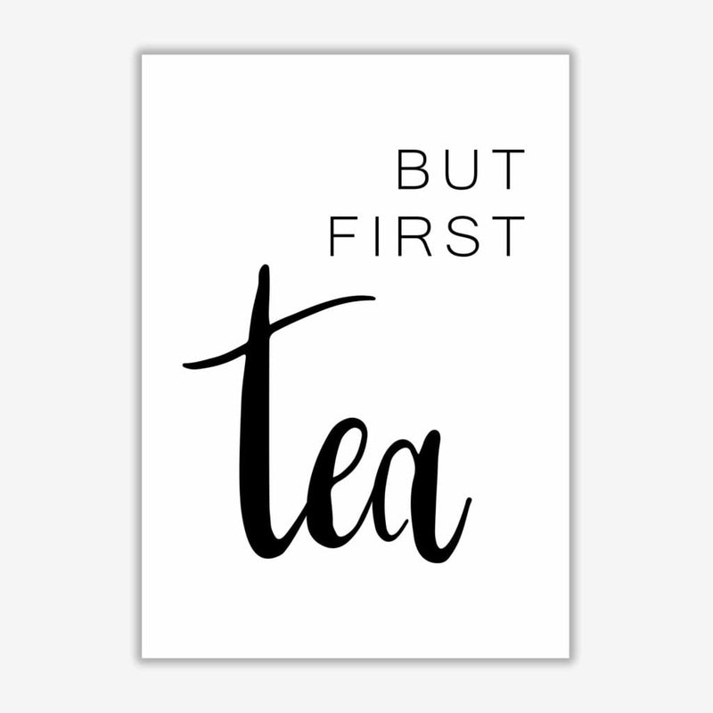 But first tea modern fine art print, framed kitchen wall art