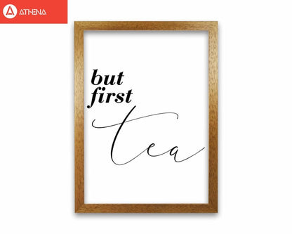 But first tea modern fine art print, framed kitchen wall art