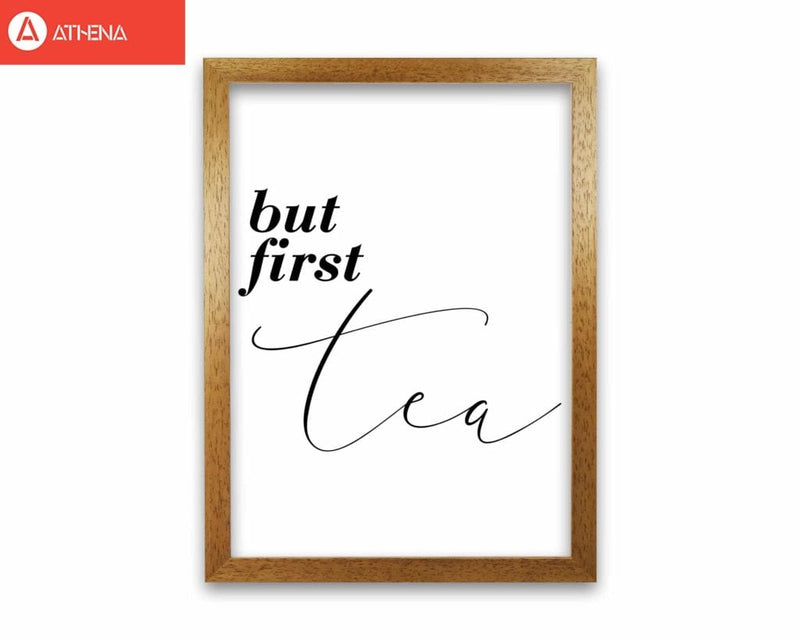 But first tea modern fine art print, framed kitchen wall art