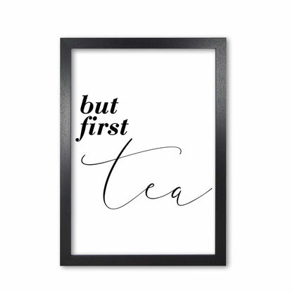 But first tea modern fine art print, framed kitchen wall art