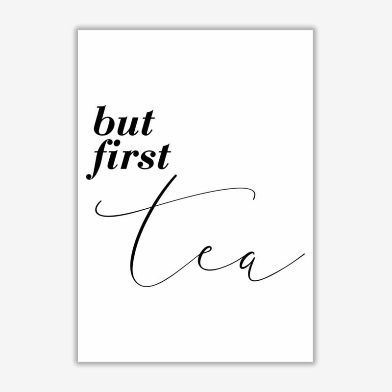 But first tea modern fine art print, framed kitchen wall art