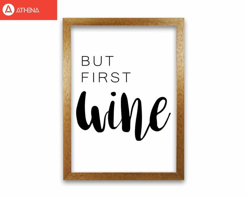 But first wine modern fine art print, framed kitchen wall art