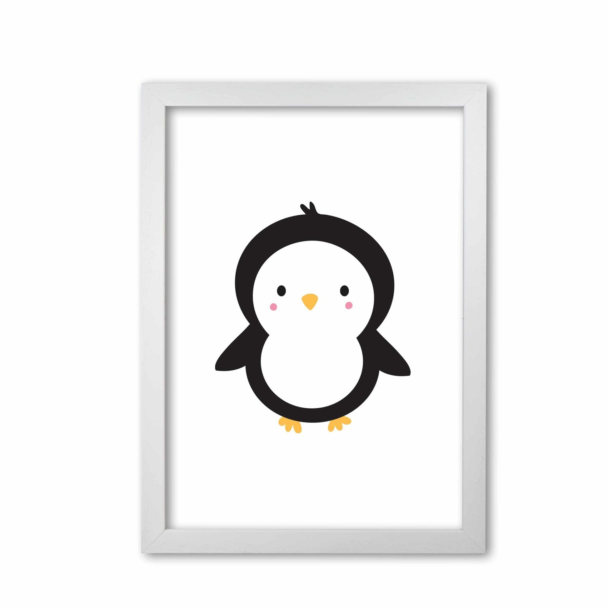 Children&#39;s animals, penguin modern fine art print