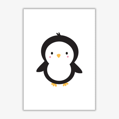 Children&#39;s animals, penguin modern fine art print