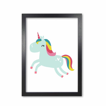 Children&#39;s animals, unicorn modern fine art print