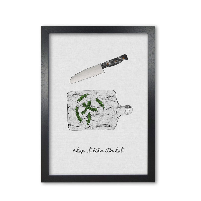 Chop it kitchen quote fine art print by orara studio, framed kitchen wall art