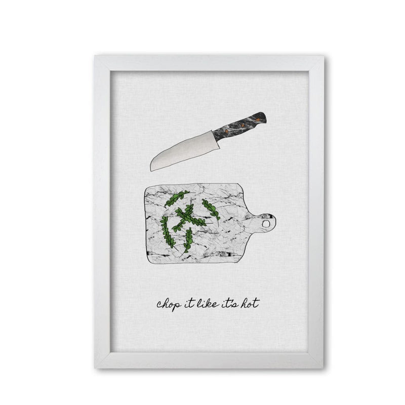 Chop it kitchen quote fine art print by orara studio, framed kitchen wall art