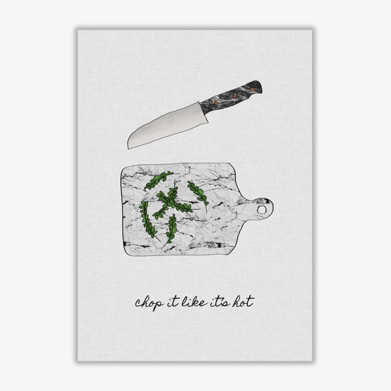 Chop it kitchen quote fine art print by orara studio, framed kitchen wall art