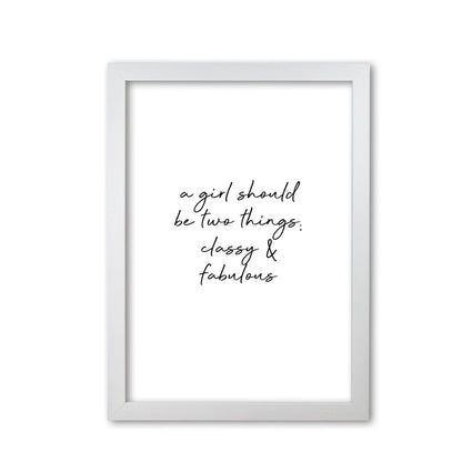 Classy &#038; fabulous quote fine art print by orara studio