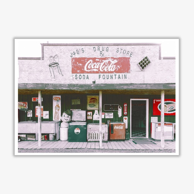 Coca cola shop modern fine art print