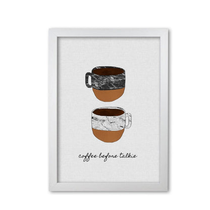 Coffee before talkie fine art print by orara studio, framed kitchen wall art