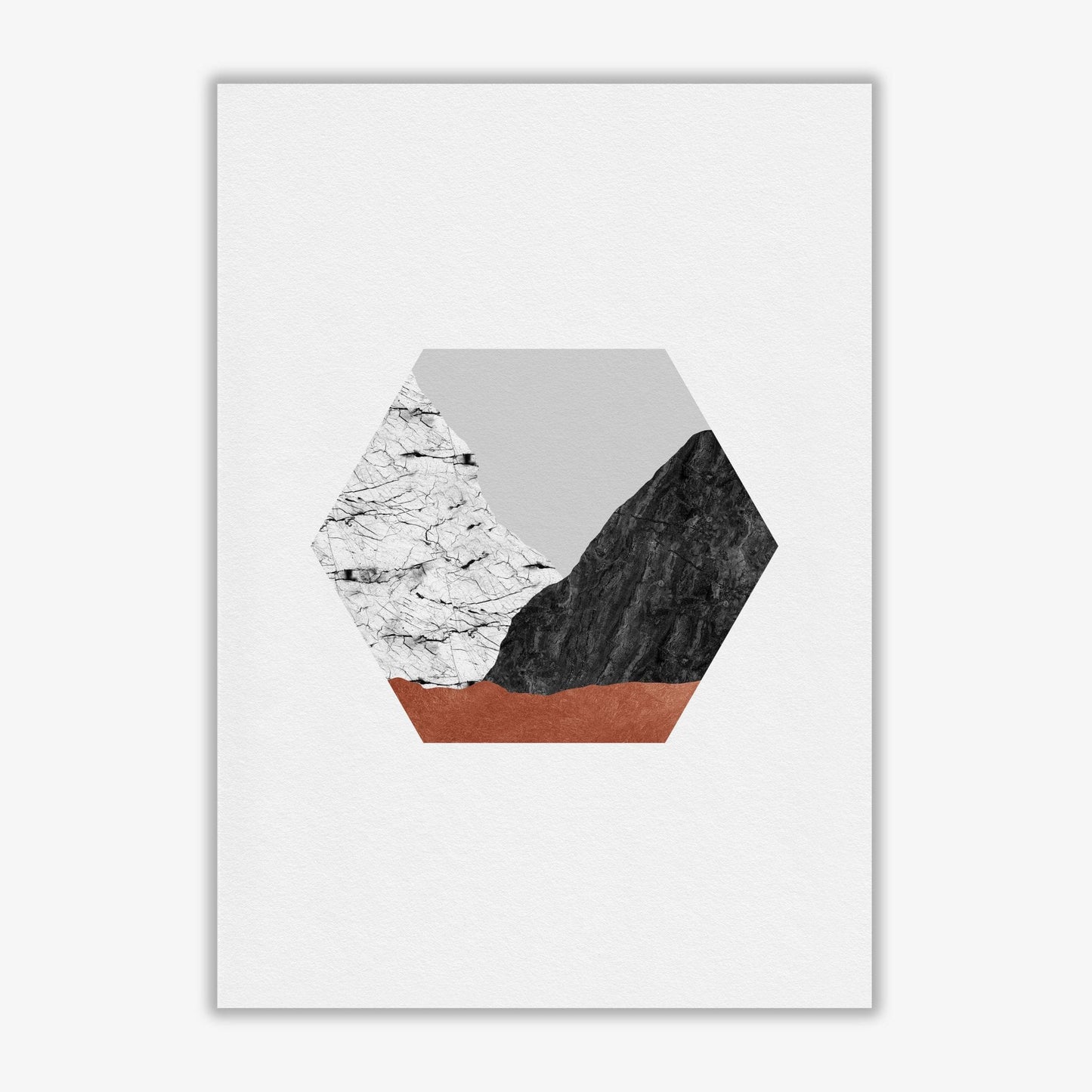 Copper geometric i fine art print by orara studio