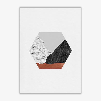 Copper geometric i fine art print by orara studio