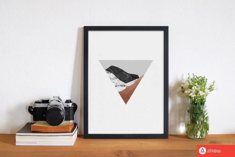 Copper geometric ii fine art print by orara studio