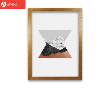 Copper geometric iv fine art print by orara studio