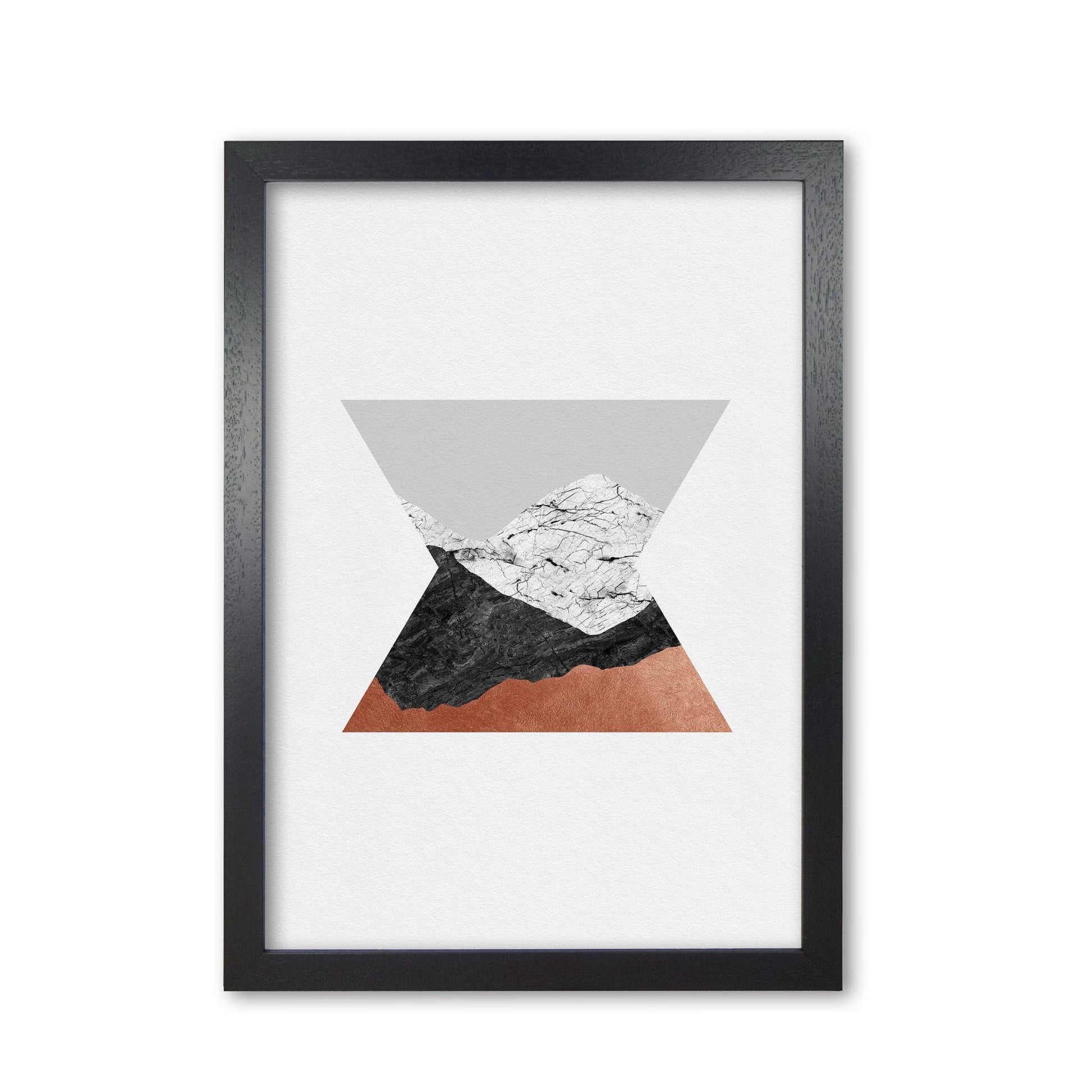 Copper geometric iv fine art print by orara studio