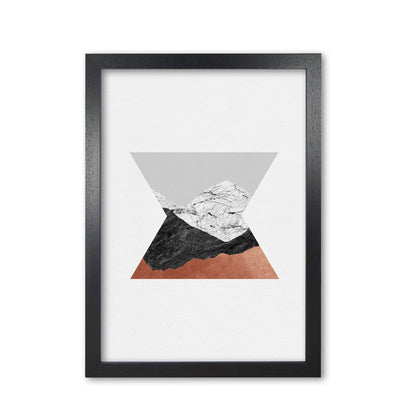 Copper geometric iv fine art print by orara studio