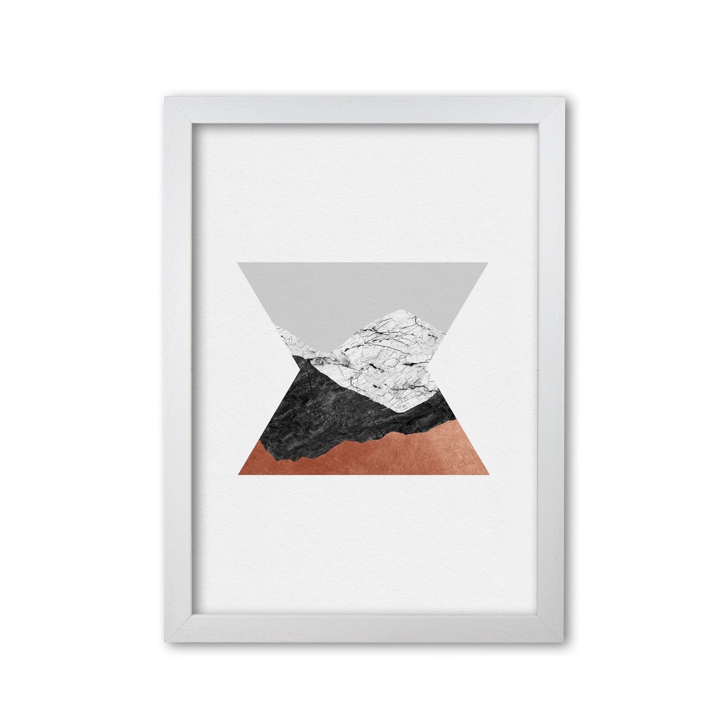 Copper geometric iv fine art print by orara studio