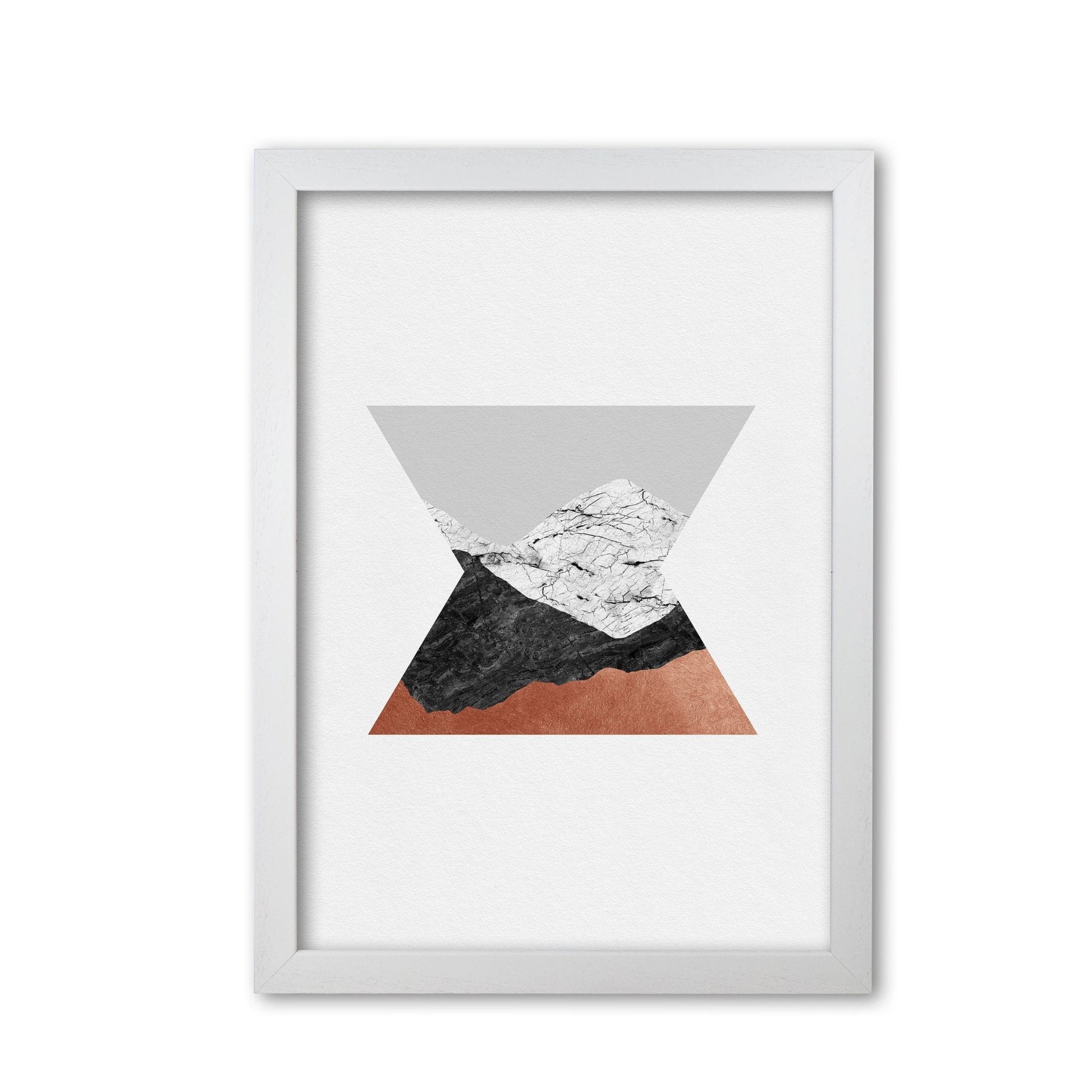 Copper geometric iv fine art print by orara studio