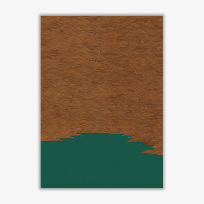 Copper &#038; green landscape fine art print by orara studio