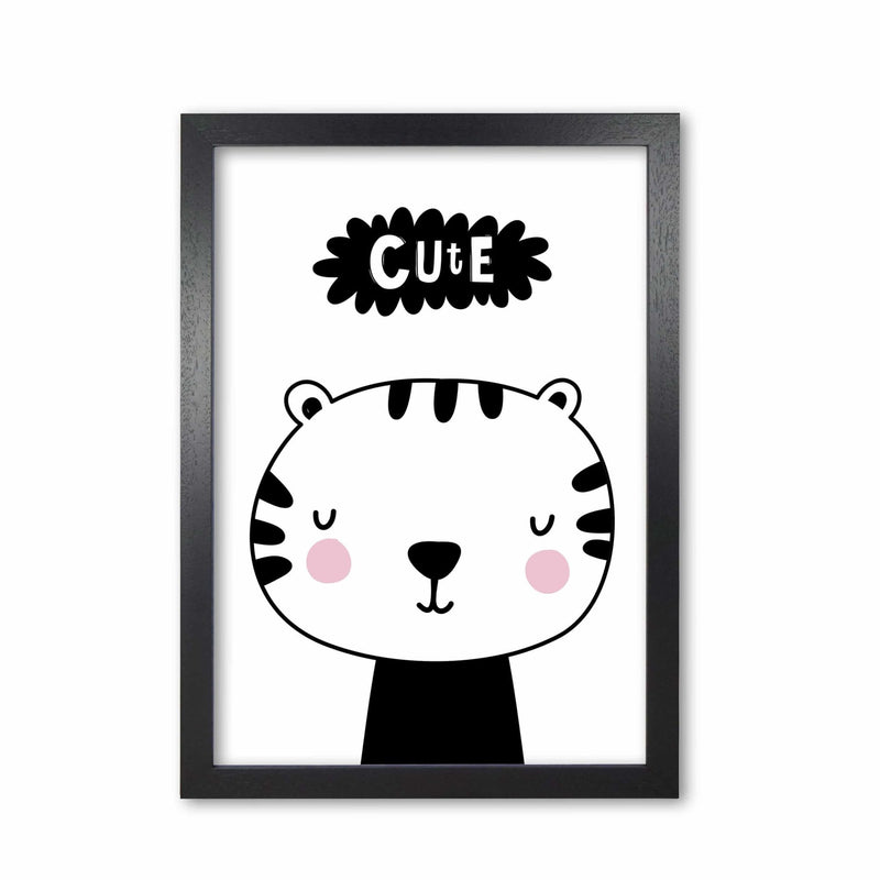 Cute scandi tiger modern fine art print