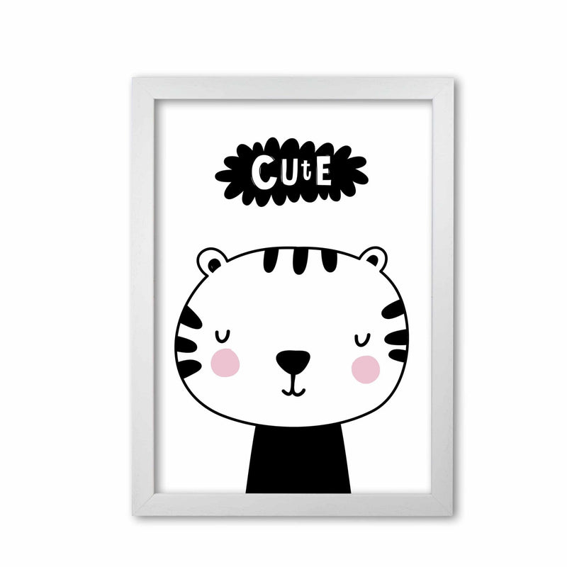 Cute scandi tiger modern fine art print