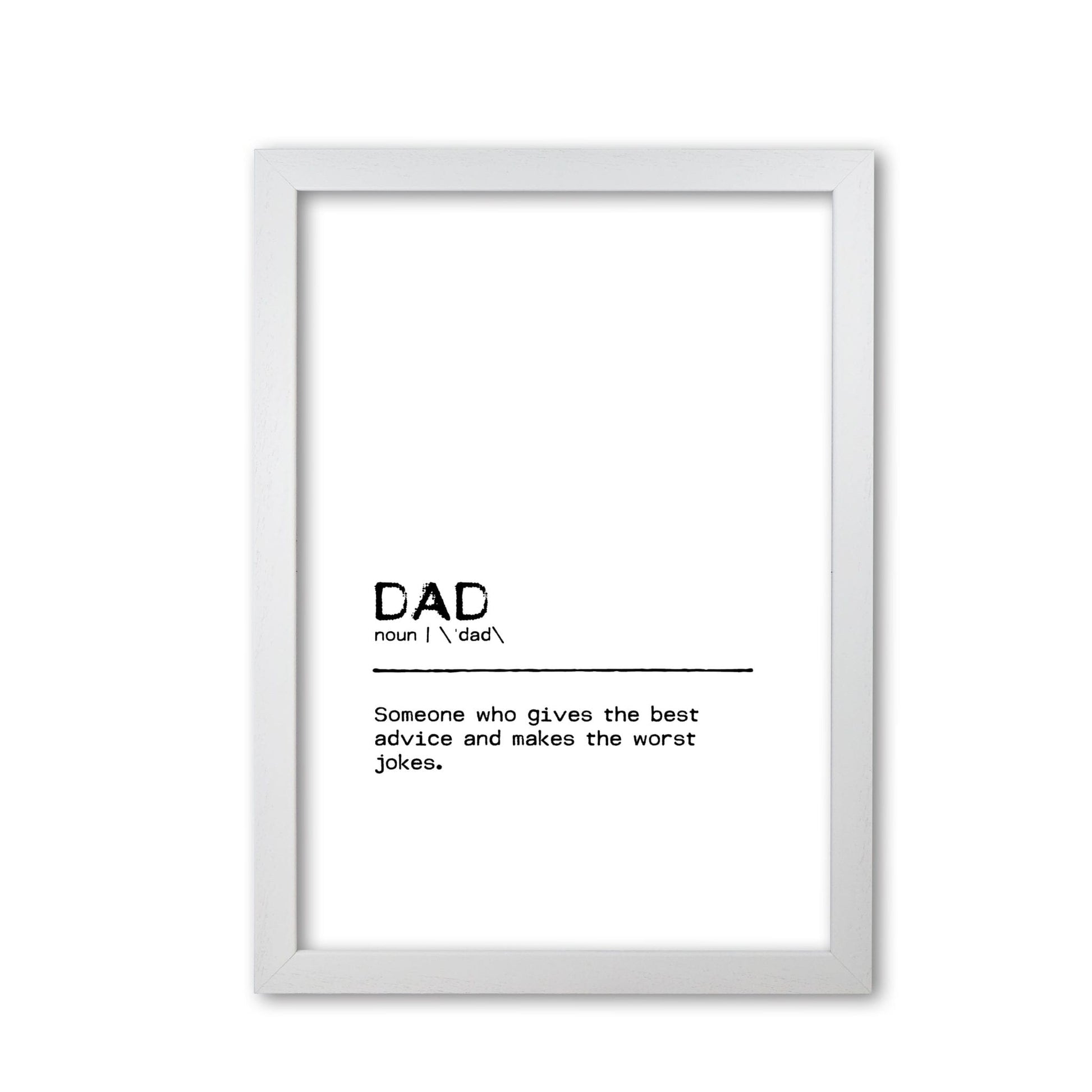 Dad advice definition quote fine art print by orara studio