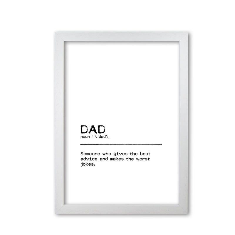 Dad advice definition quote fine art print by orara studio