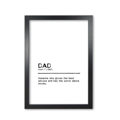 Dad best definition quote fine art print by orara studio