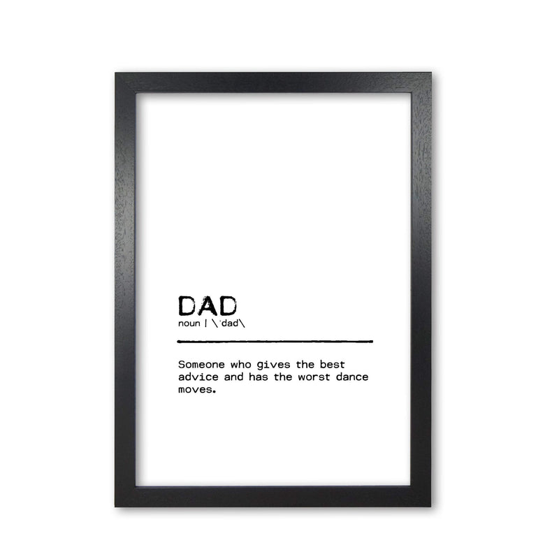 Dad best definition quote fine art print by orara studio
